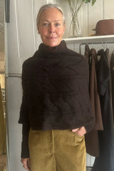 LISA YANG EVANNA CAPE IN DARK OAK