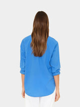 XIRENA BEAU SHIRT IN CAPRI BLUE
