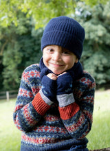 BRORA Cashmere Hat in French Navy