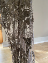 JESSICA CHASTAIN PRE-OWNED ALEXANDER McQUEEN HAND BEADED TOP WITH TROUSERS RRP £12750