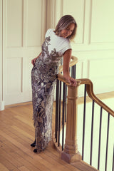 JESSICA CHASTAIN PRE-OWNED ALEXANDER McQUEEN HAND BEADED TOP WITH TROUSERS RRP £12750