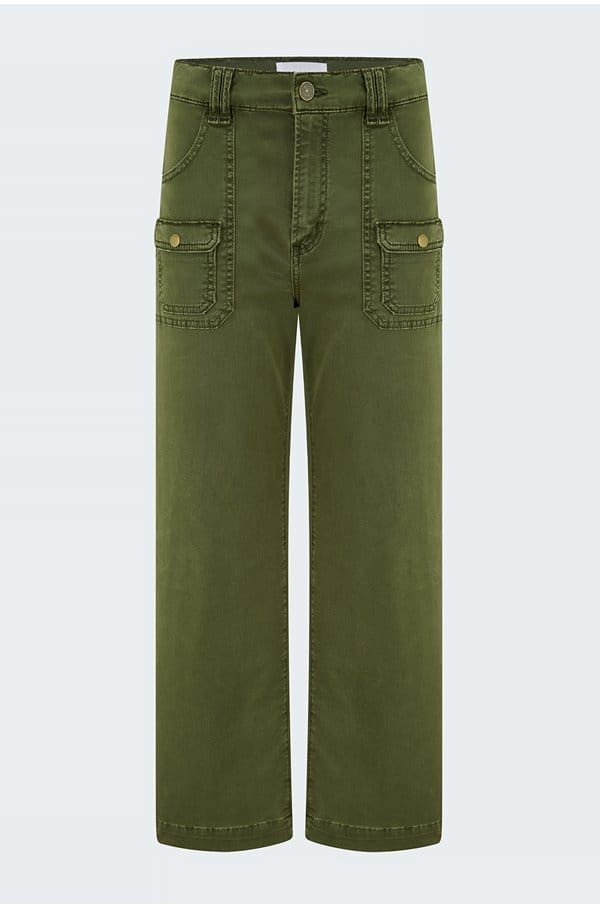 FRAME PATCH-POCKET COTTON-TWILL TROUSERS