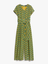PRE-OWNED WEEKEND MAX MARA SILK JUMPSUIT M RRP £565