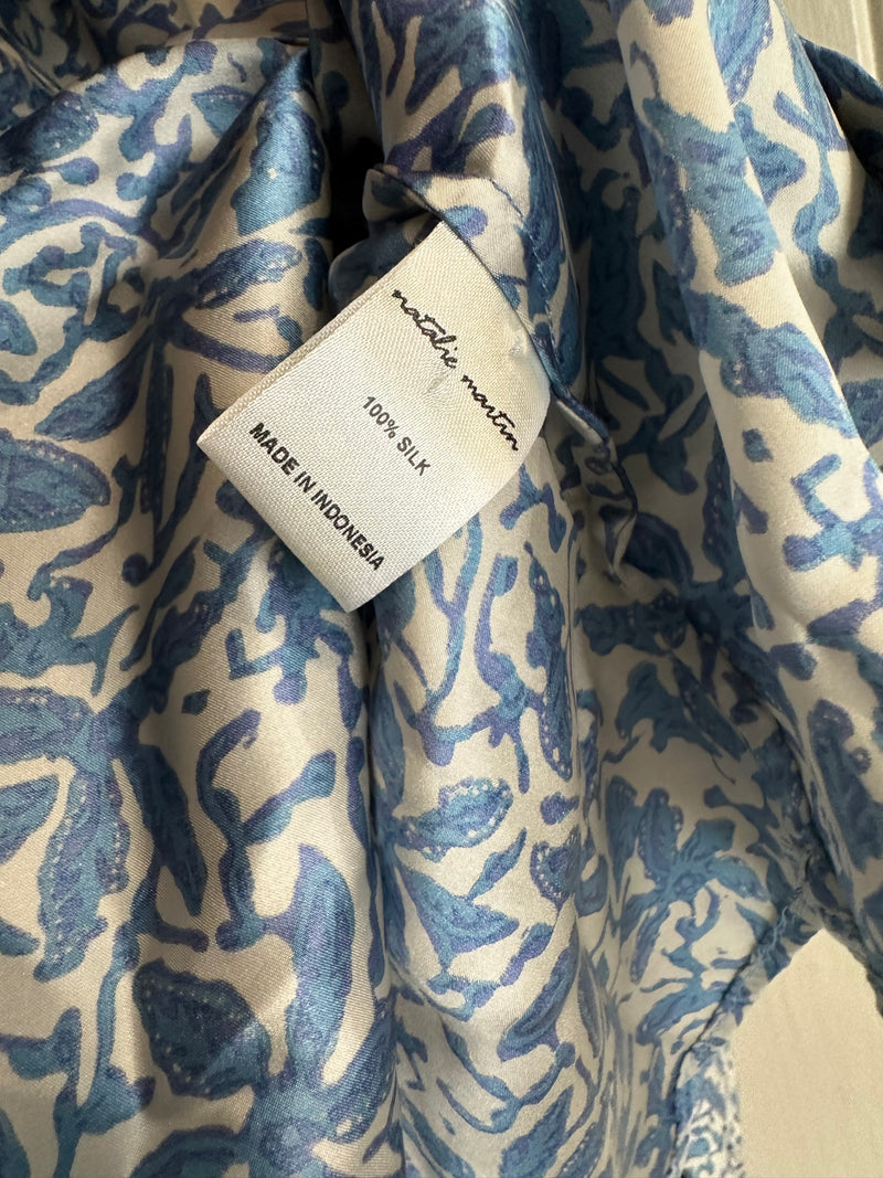 PRE-OWNED NATALIE MARTIN SILK BLOUSE XS/S