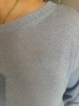 PRE-OWNED WEEKEND MAX MARA LINEN SWEATER S/M RRP £285