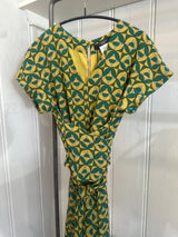 PRE-OWNED WEEKEND MAX MARA SILK JUMPSUIT M RRP £565