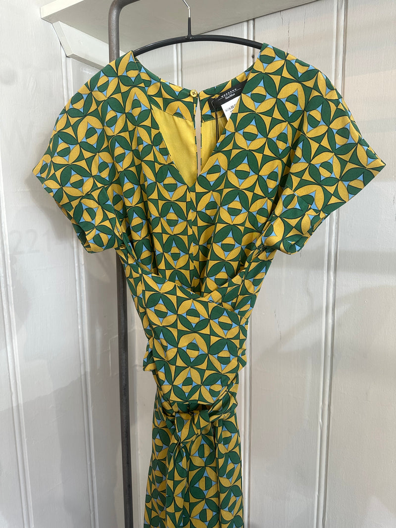 PRE-OWNED WEEKEND MAX MARA SILK JUMPSUIT M RRP £565