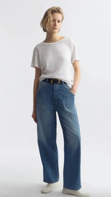PRE-OWNED NILI LOTAL WHITNEY DENIM PANTS 27/28 RRP £440