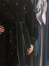 PRE-OWNED THIERRY COLSON EMBROIDERED DRESS £785