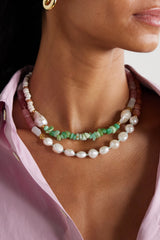 LIZZIE FORTUNATO CABANA NECKLACE IN CACTUS ROSE