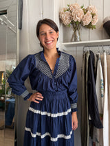 PRE-LOVED LORETTA CAPONI HAND EMBROIDERED BLOUSE S/M RRP £465