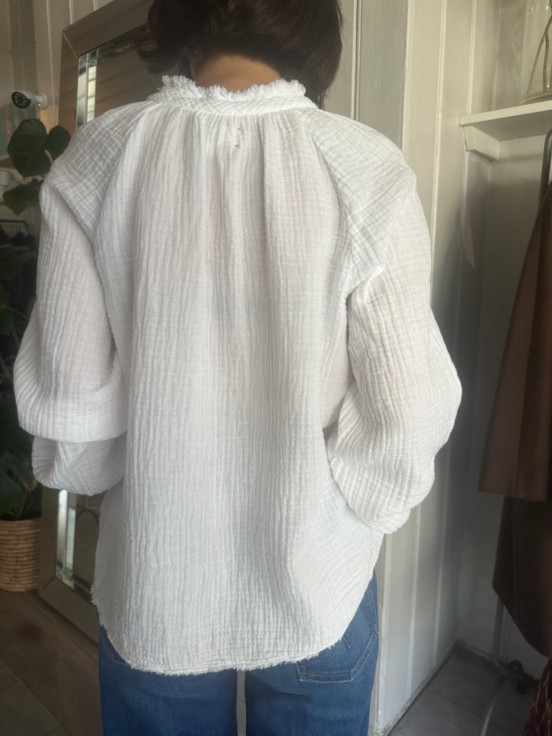 PRE-OWNED XIRENA GAUZE BLOUSE M RRP £225