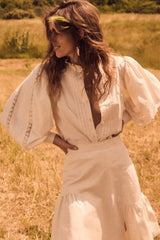 PRE-OWNED LORETTA CAPONI ANASTASIA TOP M RRP £695