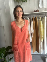 PRE-OWNED ( with tags! ) LORETTA CAPONI TOWELLING COVER-UP RRP £485