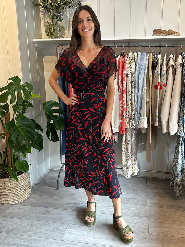 PRE-OWNED DVF DRESS 8/10 RRP £465