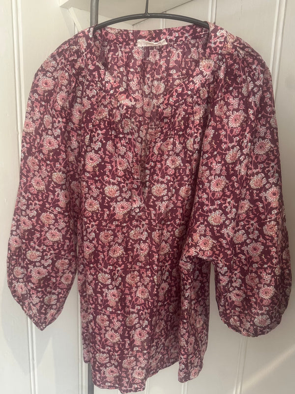 PRE-OWNED M.A.B.E. SILK BLOUSE S/M RRP £165