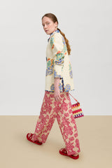 LISA CORTI BURMA PANTS IN NAOSHIMA FUXIA