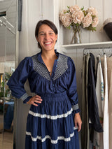PRE-LOVED LORETTA CAPONI HAND EMBROIDERED BLOUSE S/M RRP £465