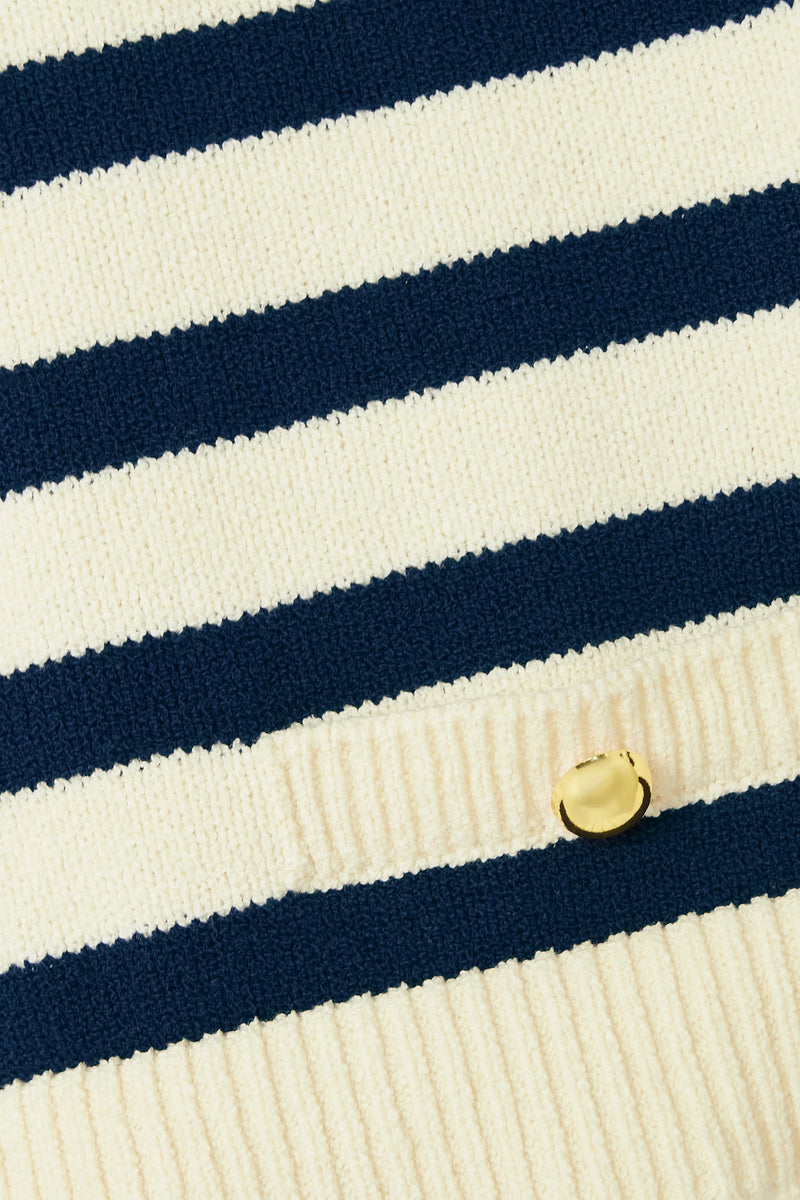 FRAME THE HARBOR BUTTON-EMBELLISHED COTTON-BLEND VEST