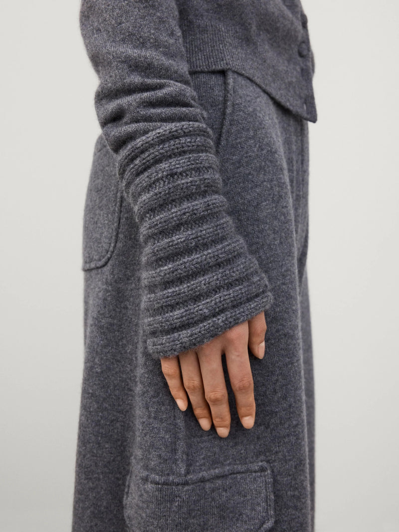 LISA YANG ZARIE ARM WARMERS IN GRAPHITE - MORE STOCK COMING