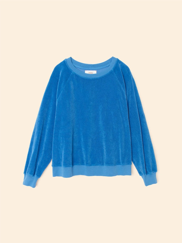 XIRENA FIJI BLUE HOPPER TERRY SWEATSHIRT
