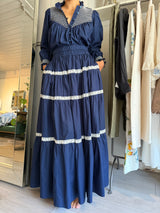 PRE-OWNED LORETTA CAPONI MAXI SKIRT M RRP £495