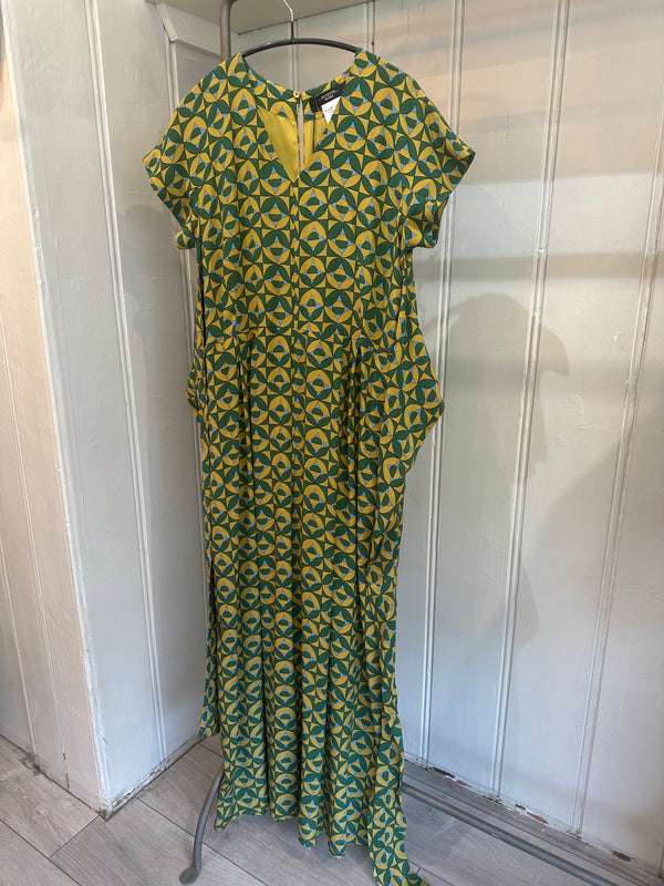 PRE-OWNED WEEKEND MAX MARA SILK JUMPSUIT M RRP £565