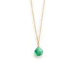 WANDERLUST GREEN QUARTZ SEAFOAM PENDANT
