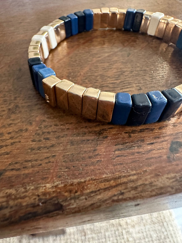 PRE-OWNED ROXANNE ASSOULIN NAVY & Gold RRP £95