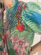 PRE-OWNED LORETTA CAPONI MILVIA BLOUSE RRP £465 ( with tags! )