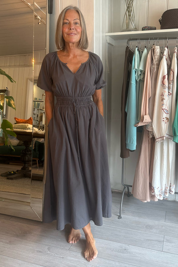 XIRENA EMELINE DRESS IN ASH