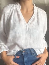 PRE-OWNED XIRENA GAUZE BLOUSE M RRP £225