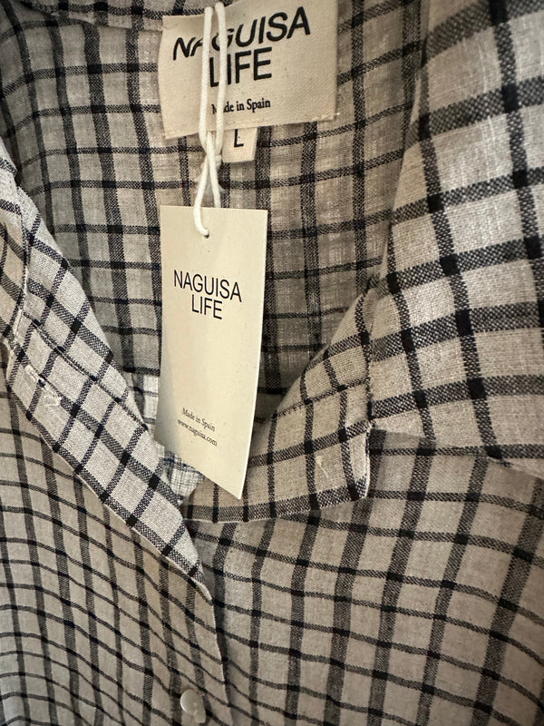 PRE-OWNED SOFT LINEN SHIRT ( with tags) L RRP £175