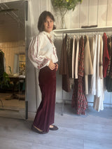 PRE-OWNED FRAME VELVET PANTS RRP £495 S