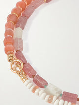 LIZZIE FORTUNATO CABANA NECKLACE IN CACTUS ROSE