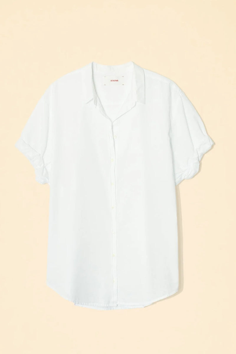 XIRENA CHANNING SHIRT IN WHITE