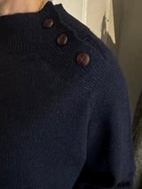 PRE-OWNED STUDIO WYLDER NAVY SWEATER S/M RRP £225