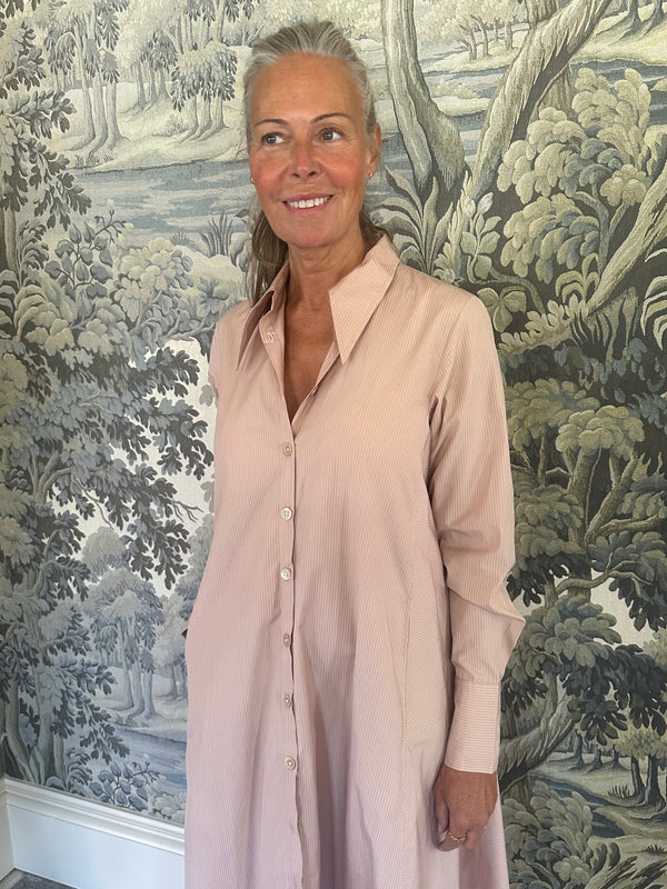 THIERRY COLSON ALCESTE SHIRT DRESS IN BISCUIT