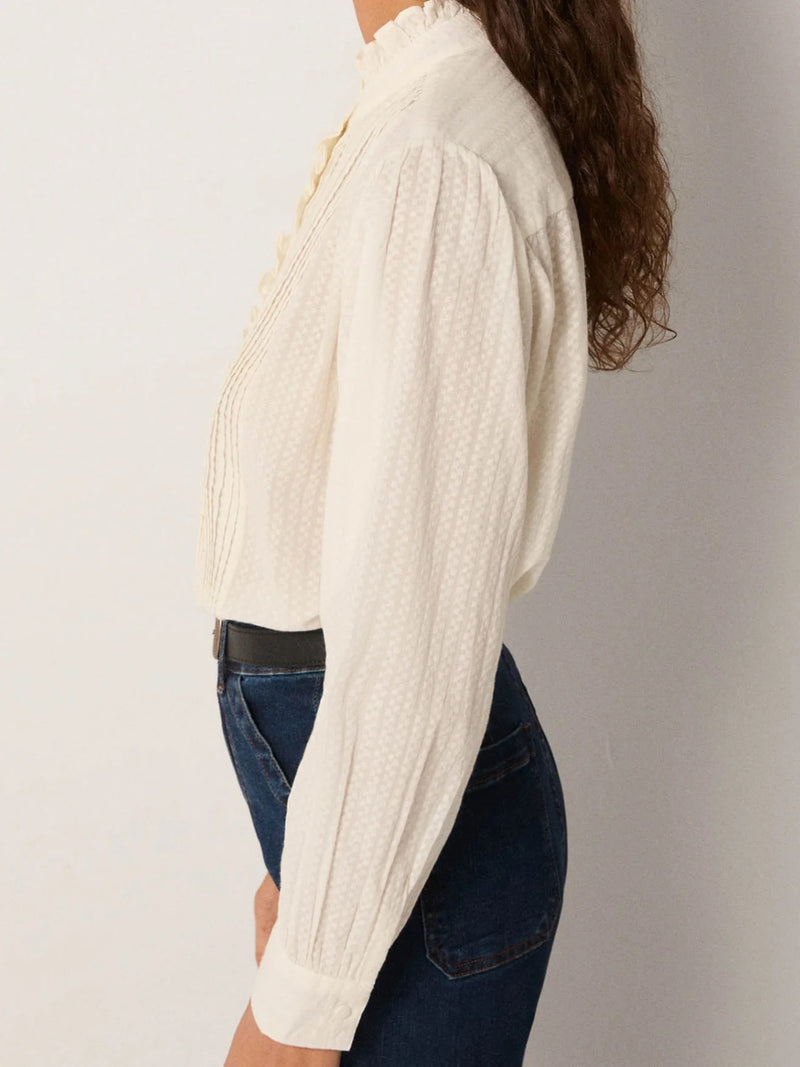 MAISON HOTEL BELLA BLOUSE IN PEARL