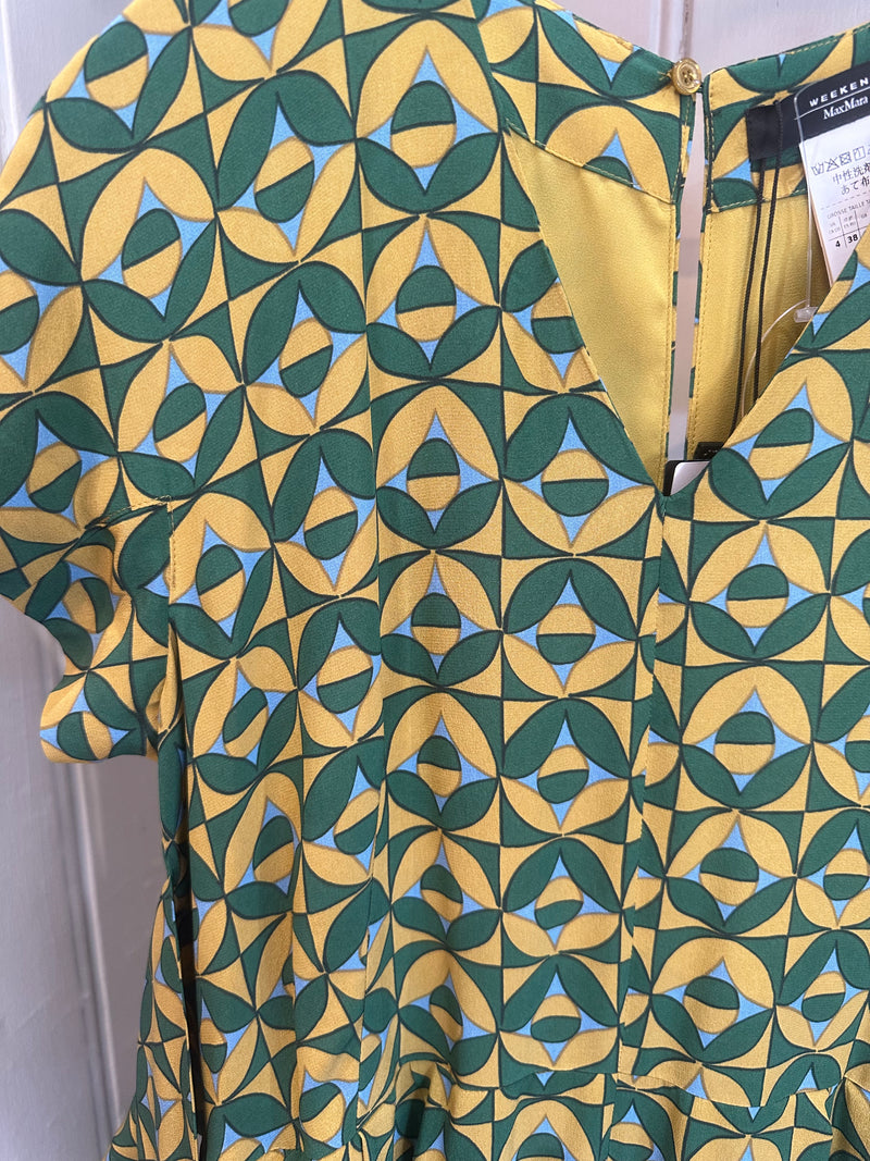 PRE-OWNED WEEKEND MAX MARA SILK JUMPSUIT M RRP £565