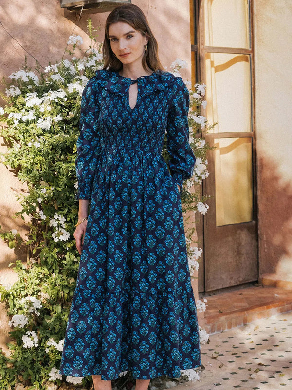 PRE-OWNED PINK CITY PRINTS RITA DRESS L RRP £205