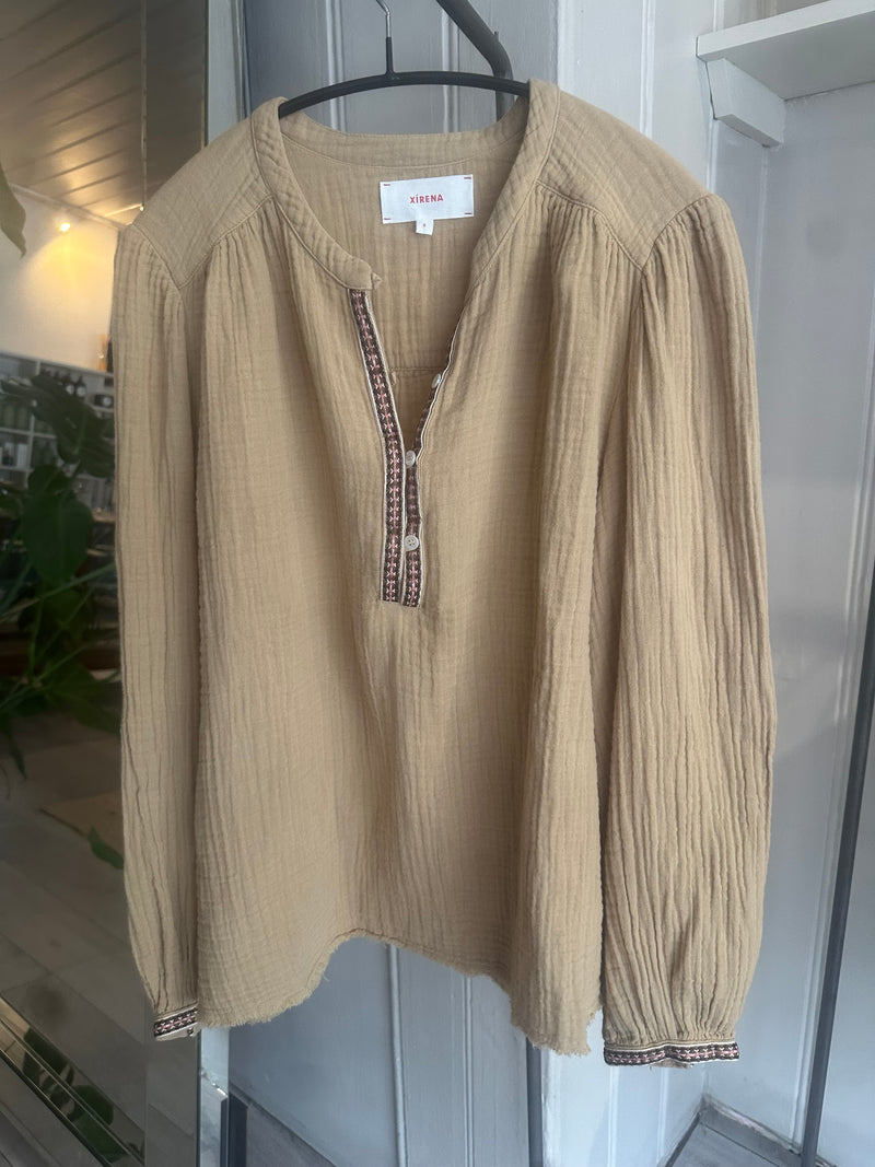 PRE-OWNED XIRENA GAUZE TOP 8/10 RRP £265