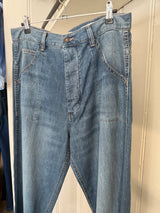 PRE-OWNED NILI LOTAL WHITNEY DENIM PANTS 27/28 RRP £440