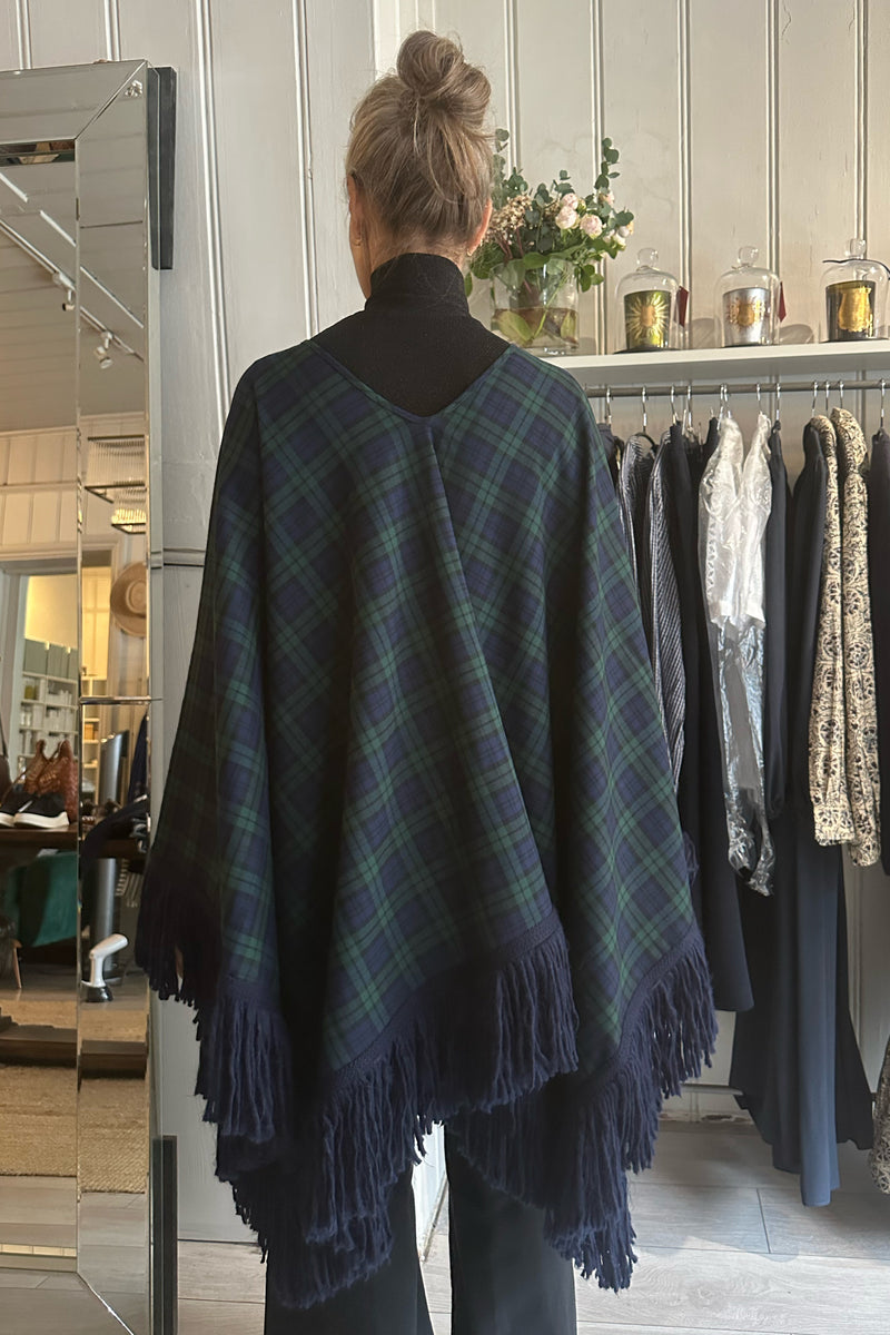 LORETTA CAPONI MAXI PONCHO IN COURMAYER