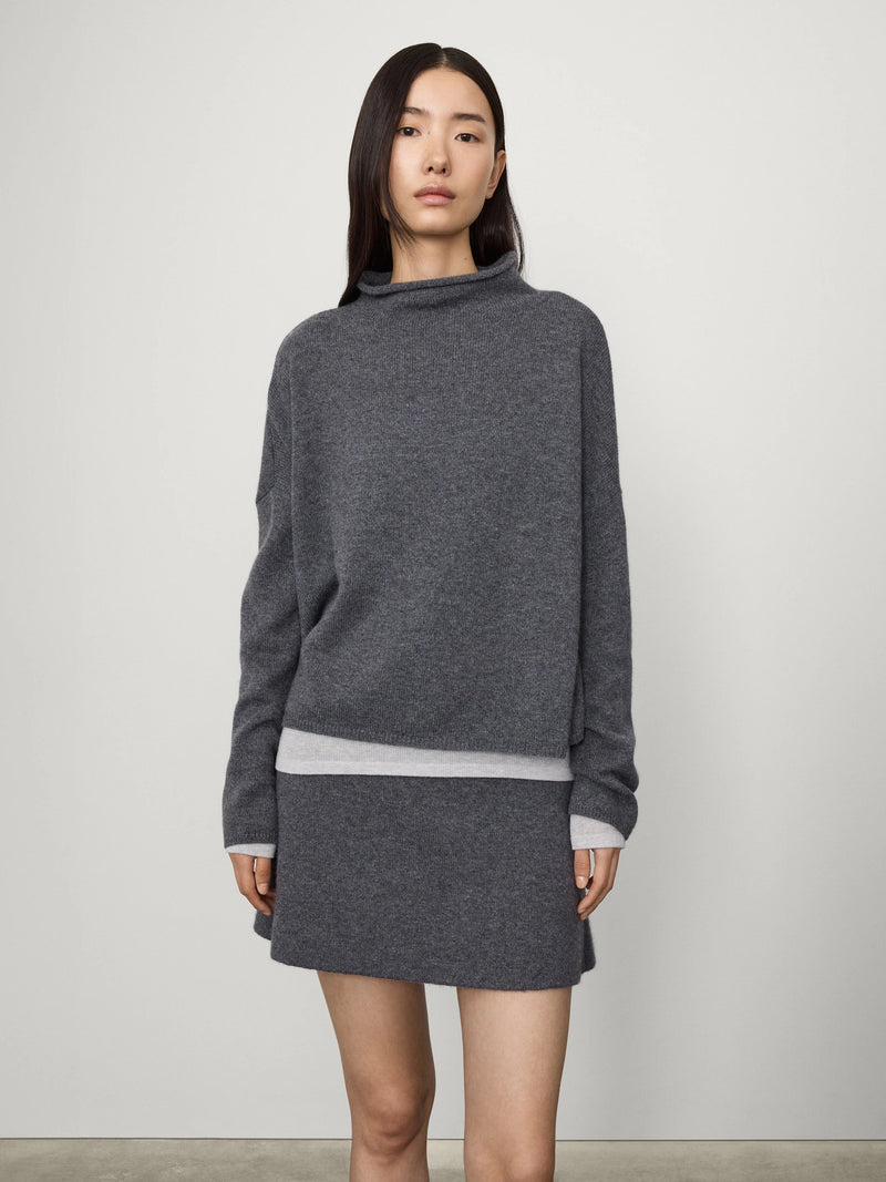 LISA YANG SANDY SWEATER IN GRAPHITE
