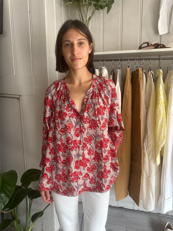 PRE-OWNED NATALIE MARTIN SILK BLOUSE S/M/L RRP £365