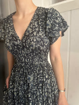 PRE-OWNED ULLA JOHNSON MIDI DRESS XS RRP £495