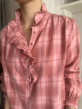 PRE-OWNED XIRENA RUFFLE BLOUSE XS RRP £345