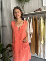 PRE-OWNED ( with tags! ) LORETTA CAPONI TOWELLING COVER-UP RRP £485