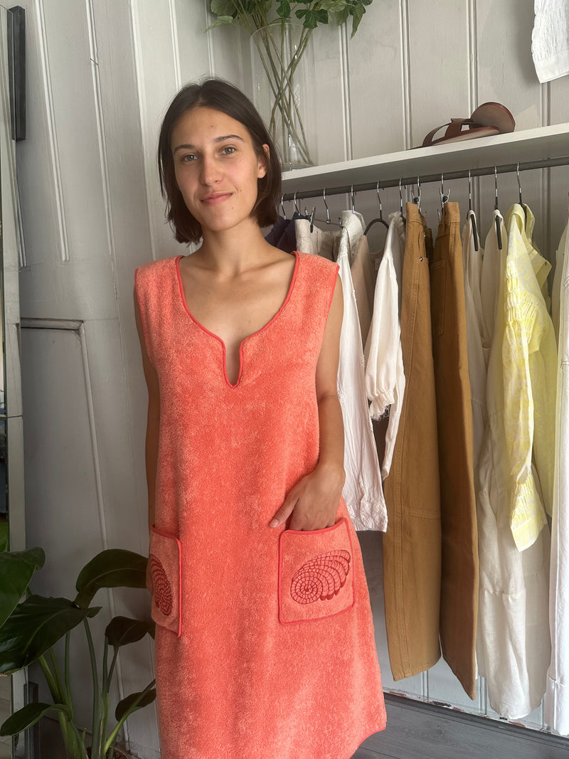 PRE-OWNED ( with tags! ) LORETTA CAPONI TOWELLING COVER-UP RRP £485